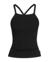 Ottod'ame Woman Top Black Size 10 Viscose, Elastane