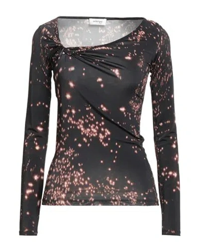 Ottod'ame Woman Top Black Size 10 Viscose, Elastane