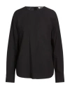 Ottod'ame Woman Top Black Size 12 Cotton In Black