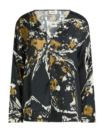 Ottod'ame Woman Top Black Size 12 Viscose