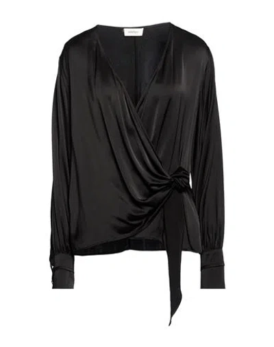Ottod'ame Woman Top Black Size 12 Viscose