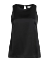 Ottod'ame Woman Top Black Size 4 Viscose