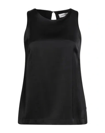 Ottod'ame Woman Top Black Size 4 Viscose In Black