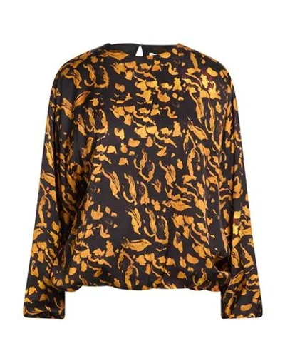 Ottod'ame Woman Top Black Size 4 Viscose