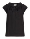 Ottod'ame Woman Top Black Size 8 Cotton