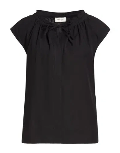 Ottod'ame Woman Top Black Size 8 Cotton