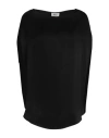 Ottod'ame Woman Top Black Size Xxs/xs Viscose, Acetate, Silk In Black