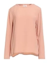 Ottod'ame Woman Top Blush Size 12 Acetate, Silk In Pink