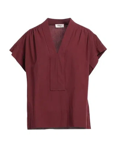 Ottod'ame Woman Top Burgundy Size 12 Cotton In Red