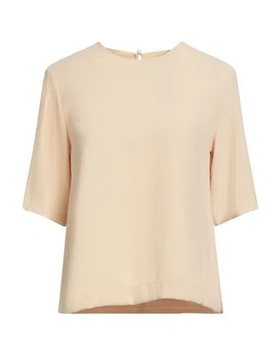 Ottod'ame Woman Top Cream Size 8 Polyester In White