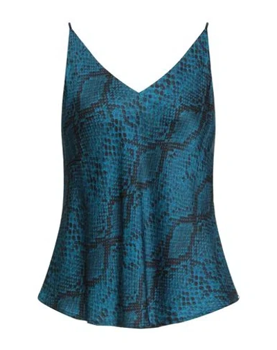 Ottod'ame Woman Top Deep Teal Size 10 Viscose