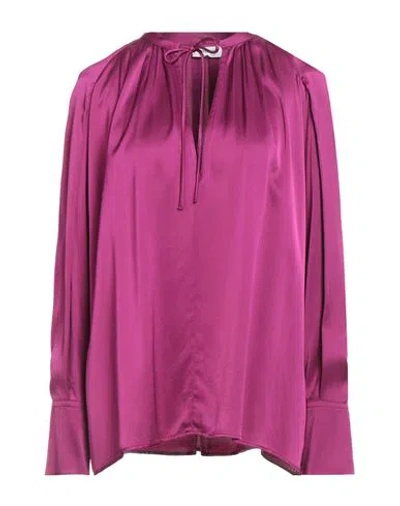 Ottod'ame Woman Top Fuchsia Size 10 Viscose In Pink