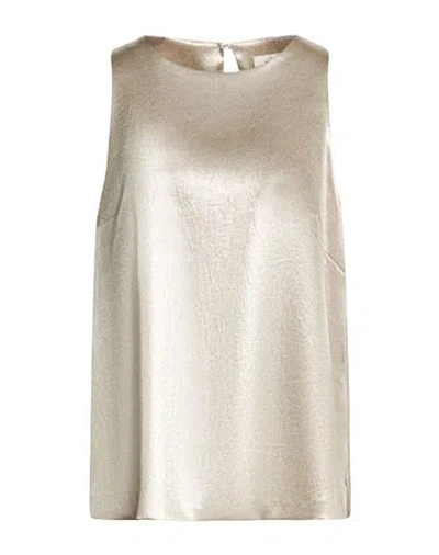 Ottod'ame Woman Top Gold Size 12 Polyester