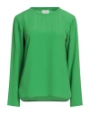 Ottod'ame Woman Top Green Size 2 Acetate, Silk