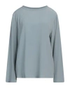 Ottod'ame Woman Top Grey Size 12 Acetate, Silk