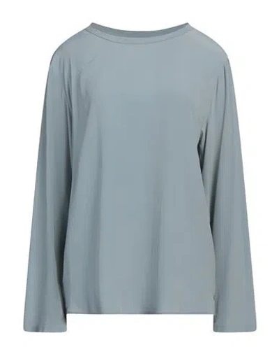 Ottod'ame Woman Top Grey Size 12 Acetate, Silk