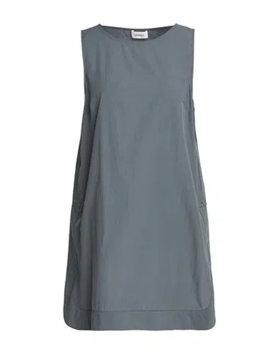 Ottod'ame Woman Top Grey Size 6 Cotton In Gray