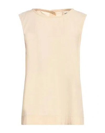 Ottod'ame Woman Top Ivory Size 10 Cotton In White