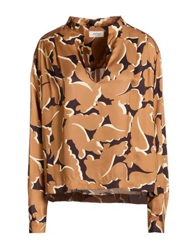 Ottod'ame Woman Top Light Brown Size 10 Viscose