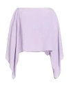 Ottod'ame Woman Top Lilac Size Onesize Acetate, Silk In Purple
