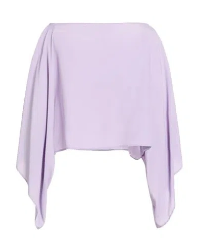 Ottod'ame Woman Top Lilac Size Onesize Acetate, Silk In Purple