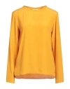 Ottod'ame Woman Top Marigold Size 8 Acetate, Silk In Yellow