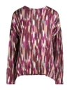 Ottod'ame Woman Top Mauve Size 4 Viscose In Purple