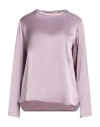Ottod'ame Woman Top Mauve Size 4 Viscose In Purple