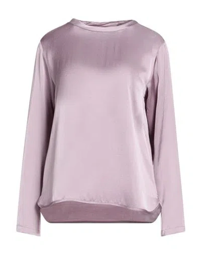 Ottod'ame Woman Top Mauve Size 4 Viscose In Purple