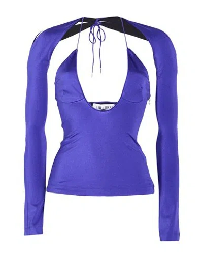 Ottod'ame Woman Top Midnight Blue Size 10 Cotton