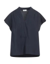 Ottod'ame Woman Top Midnight Blue Size 12 Cotton