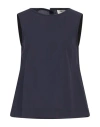 Ottod'ame Woman Top Midnight Blue Size 10 Cotton
