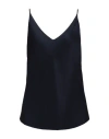Ottod'ame Woman Top Midnight Blue Size 12 Viscose In Blue