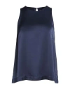 Ottod'ame Woman Top Midnight Blue Size 12 Viscose