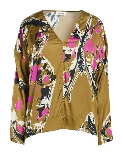 Ottod'ame Woman Top Military Green Size 10 Viscose In Brown