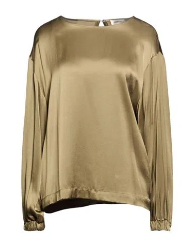 Ottod'ame Woman Top Military Green Size 10 Viscose In Gold