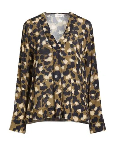 Ottod'ame Woman Top Military Green Size 4 Viscose In Brown