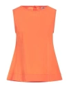 Ottod'ame Woman Top Orange Size 10 Cotton