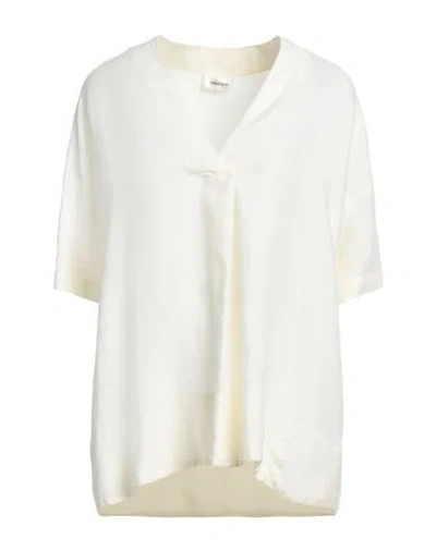 Ottod'ame Woman Top Pastel Yellow Size 6 Linen