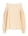 Ottod'ame Woman Top Pastel Yellow Size 6 Acetate, Silk
