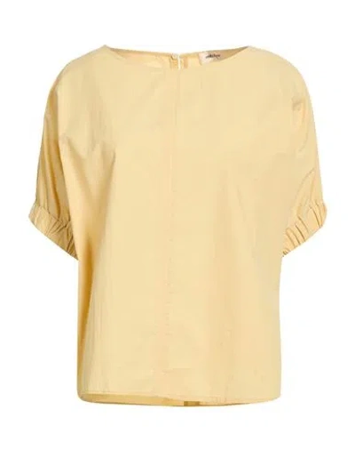 Ottod'ame Woman Top Pastel Yellow Size 8 Cotton