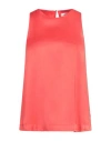 Ottod'ame Woman Top Red Size 10 Viscose