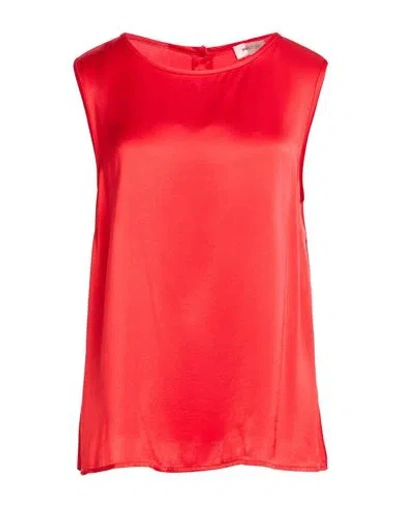 Ottod'ame Woman Top Red Size 12 Viscose