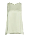 Ottod'ame Woman Top Sage Green Size 8 Viscose In Multi