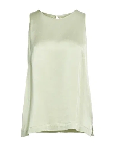 Ottod'ame Woman Top Sage Green Size 8 Viscose In Multi