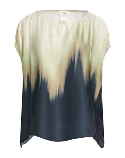 Ottod'ame Woman Top Sage Green Size S/m Viscose In Multi