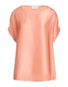 Ottod'ame Woman Top Salmon Pink Size 10 Viscose In Pink