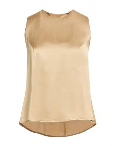 Ottod'ame Woman Top Sand Size 12 Viscose In Neutral