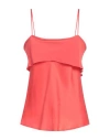 Ottod'ame Woman Top Tomato Red Size 10 Viscose