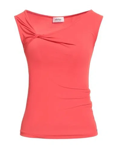 Ottod'ame Woman Top Tomato Red Size Xs Acetate, Polyamide, Elastane